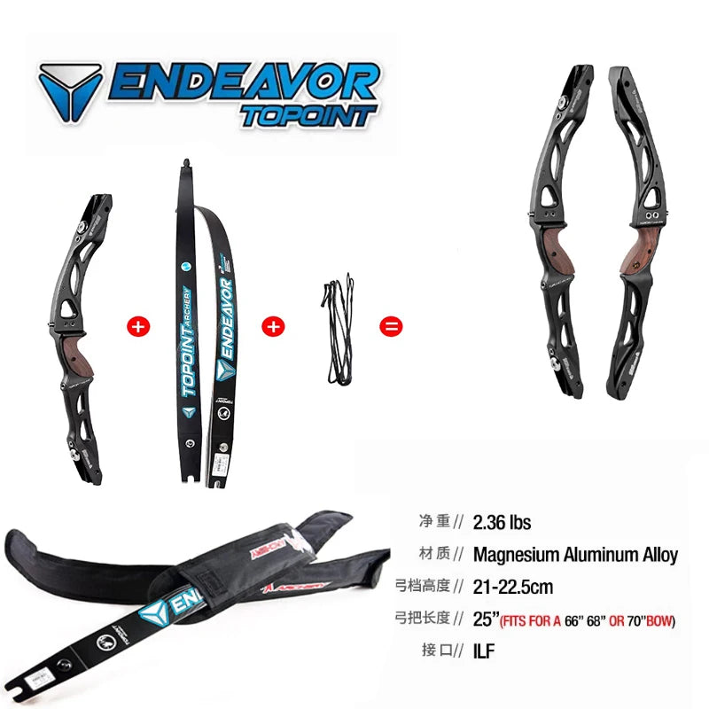 Topoint R10 Recurve Bow Riser Handle ILF Interface High-strength