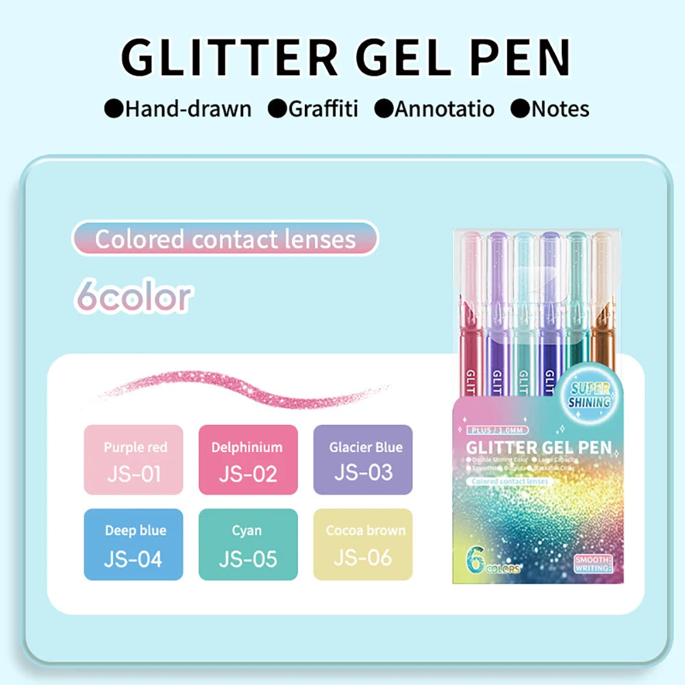 6-piece Flash Accounting Pen Explosion Neutral Special Effects