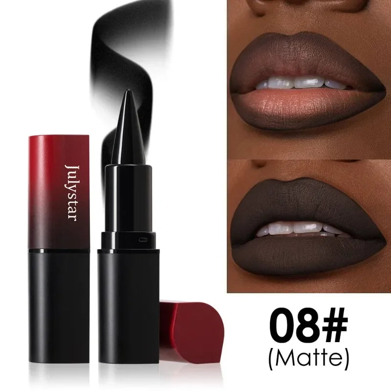 2-in-1 Matte Lip Liner & Lipstick | Long-Lasting Velvet Finish