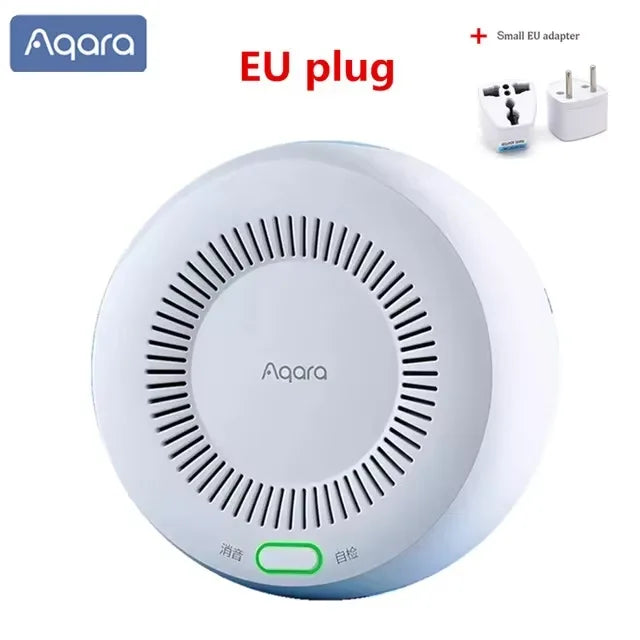 Original Aqara Smart Natural Gas Detector Zigbee Gas Leak Alarm Intelligent Linkage Smart Home Security For Xiaomi home Homekit Peaceful Pleasures Health and Wellness EU plug China Mainland