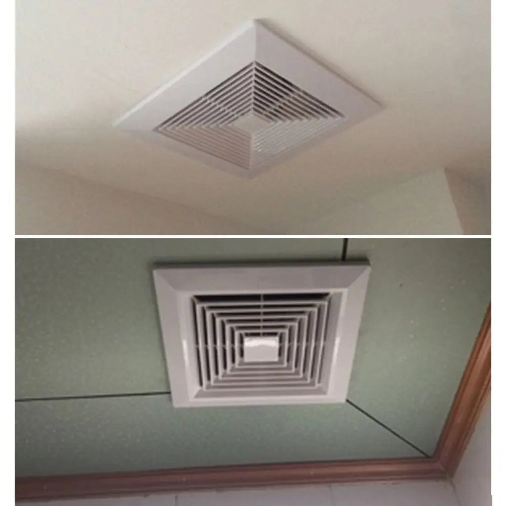 White Square Ceiling Vent Cover | Plastic Exhaust Grille Air Outlet