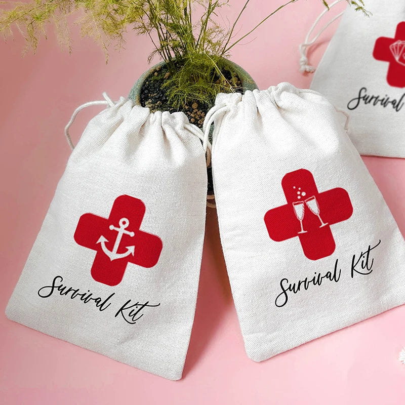 5pc Bachelorette Hangover Survival Kit Bags | Hen Party Gifts