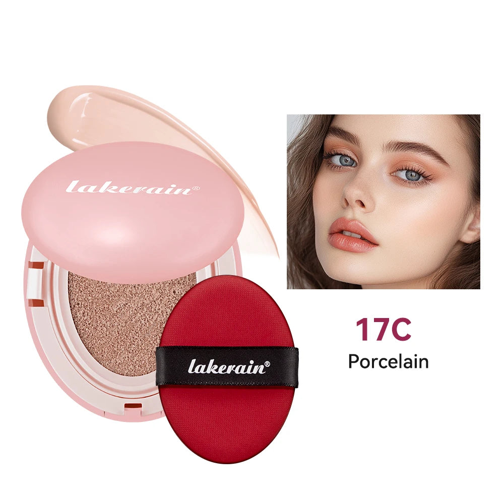 Lakerain Super Fit Cushion Foundation – Waterproof & Brightening Cushion Foundation Peaceful Pleasures Health and Wellness 17C