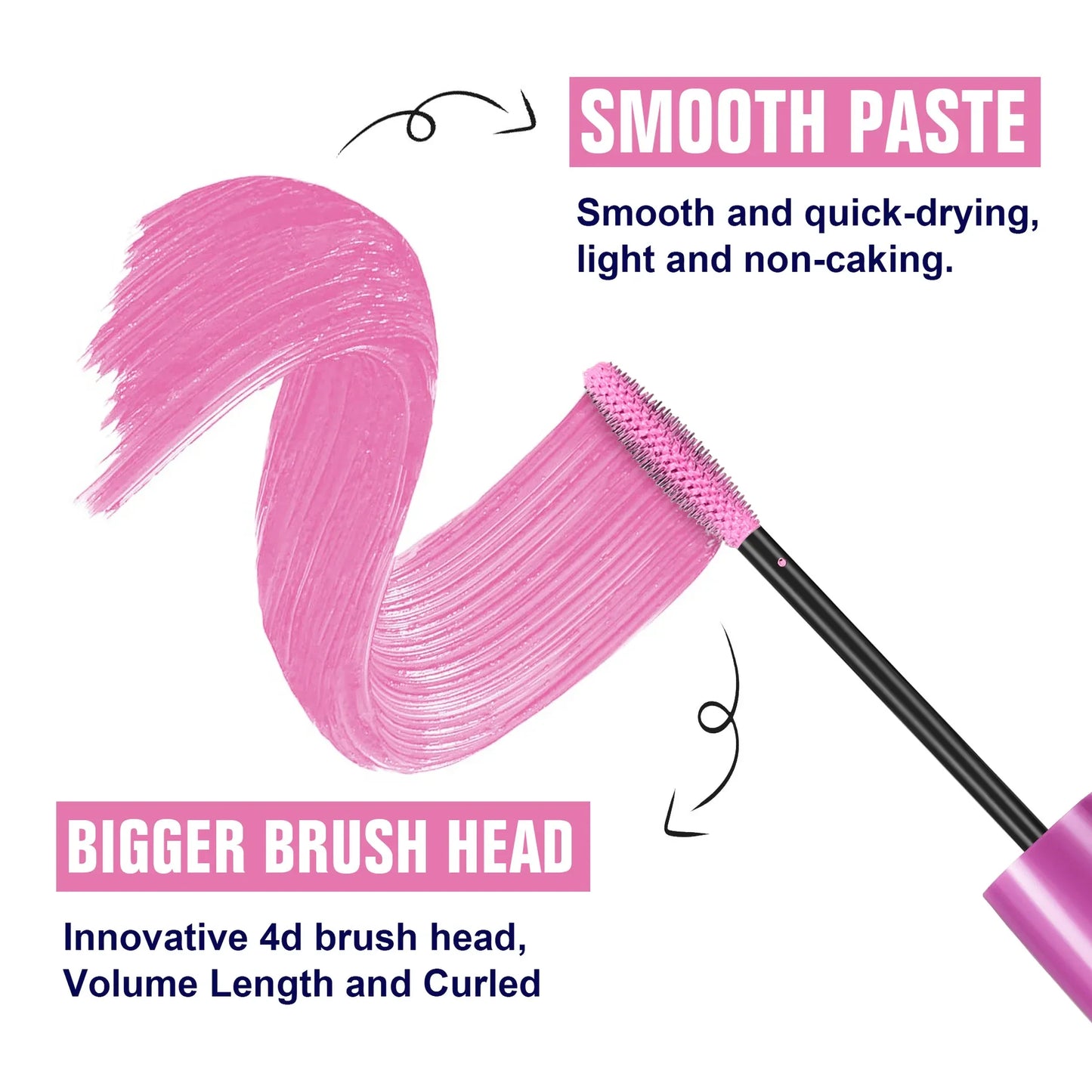 Colorful Silk Mascara – Waterproof, Lengthening & Volumizing