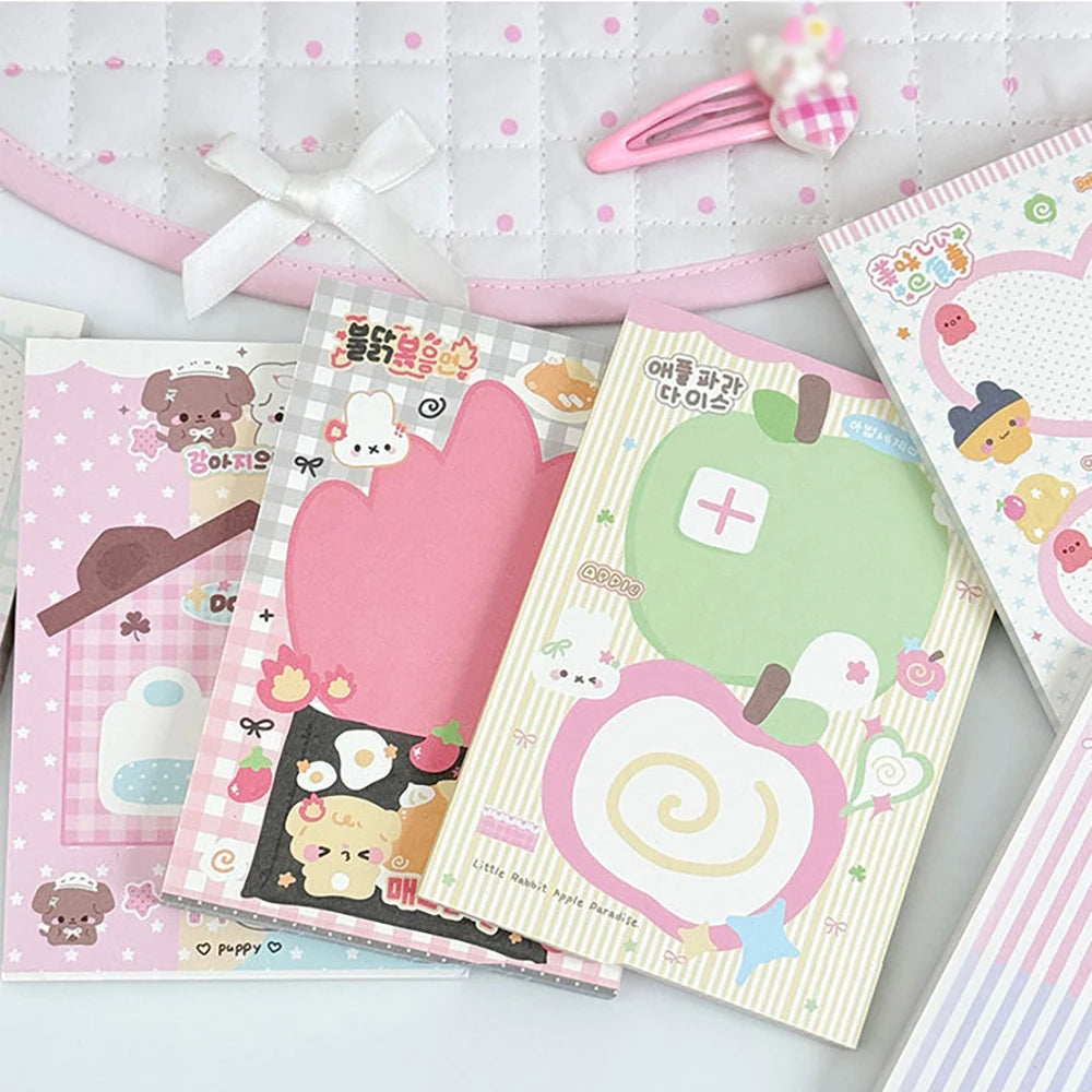 50 Sheets Cartoon Note Book Cute Non Sticky Message Notebook Student