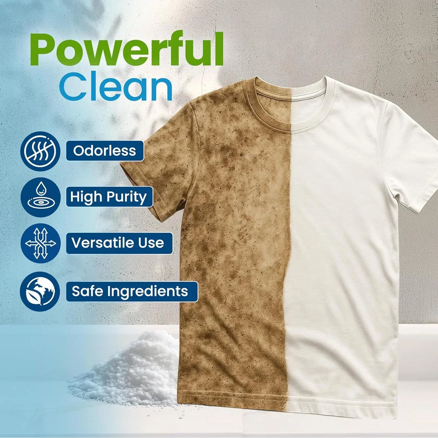 99% Pure Sodium Percarbonate Oxygen Bleach Powder | Color-Safe
