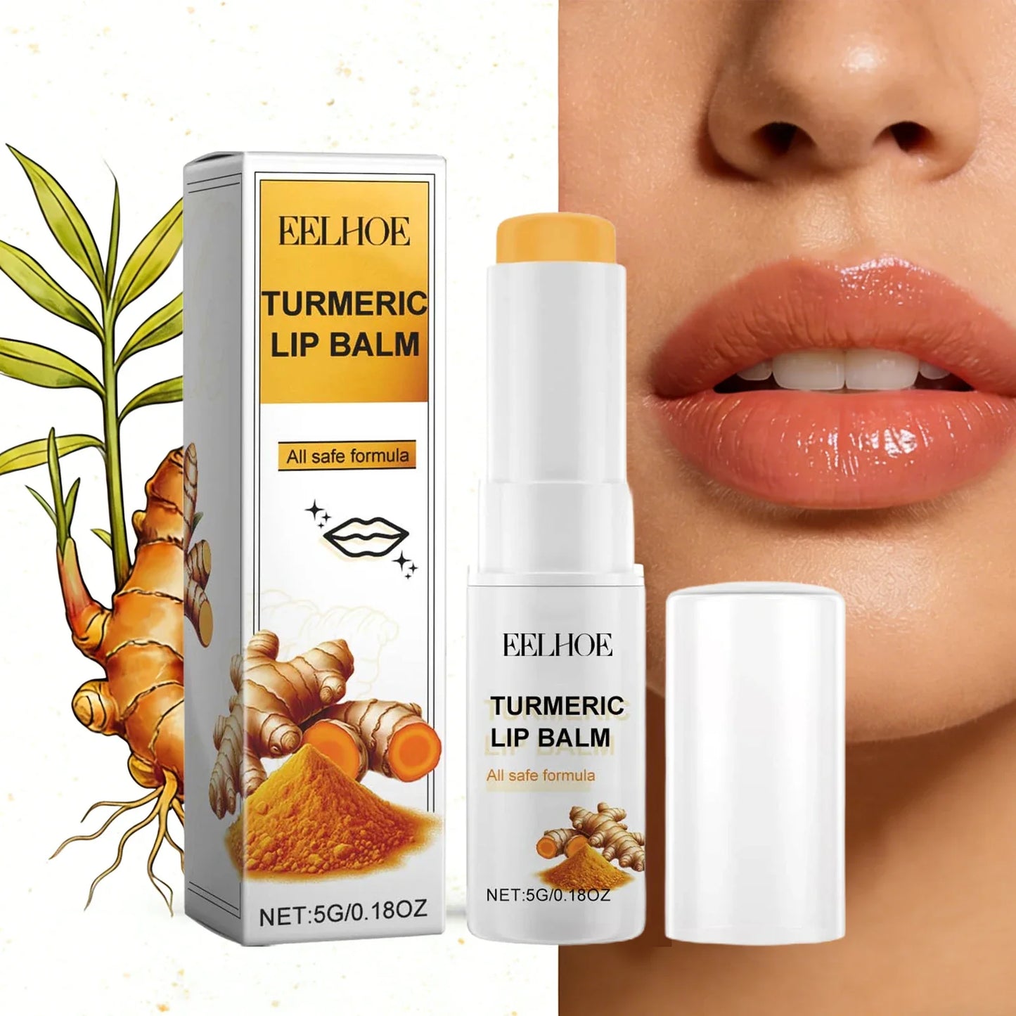 Eelhoe Turmeric Lip Balm – Darkness Removal & Moisturizing