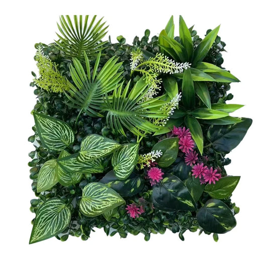 Artificial Plant Wall Panel 25x25cm | Faux Greenery Tile Artificial Wall Panel Oasis Select Style N