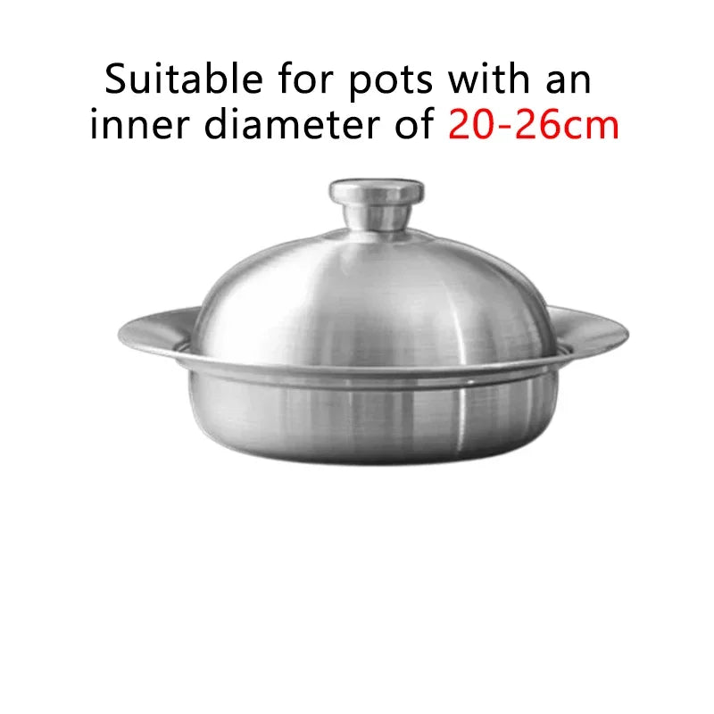 Hot Sale 304 stainless steel Pan with inner diameter 20-26cm flying saucer steamer tray steam grid plate steamer Steaming rack Peaceful Pleasures Health and Wellness