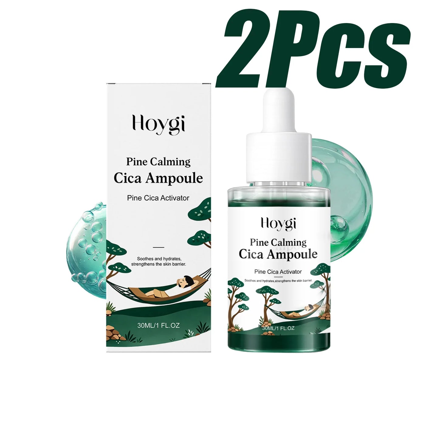 Pine Cica Ampoule Serum – Hyaluronic Acid & Centella Asiatica