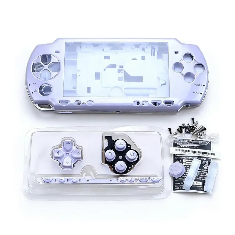 With Buttons Screws Kit Protective Case Kit Full Housing Shell Console Replacement for PSP 2000 With Precise Hole Alignment Peaceful Pleasures Health and Wellness purple