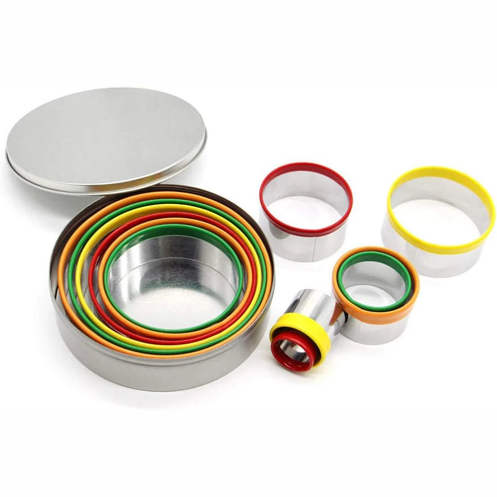 12-Piece Round Cookie Cutter Set | Stainless Steel Pastry Rings