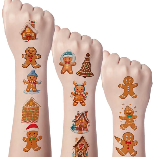 54pcs Christmas Temporary Tattoo Stickers – Waterproof 3D Temporary Tattoo Stickers Oasis Select