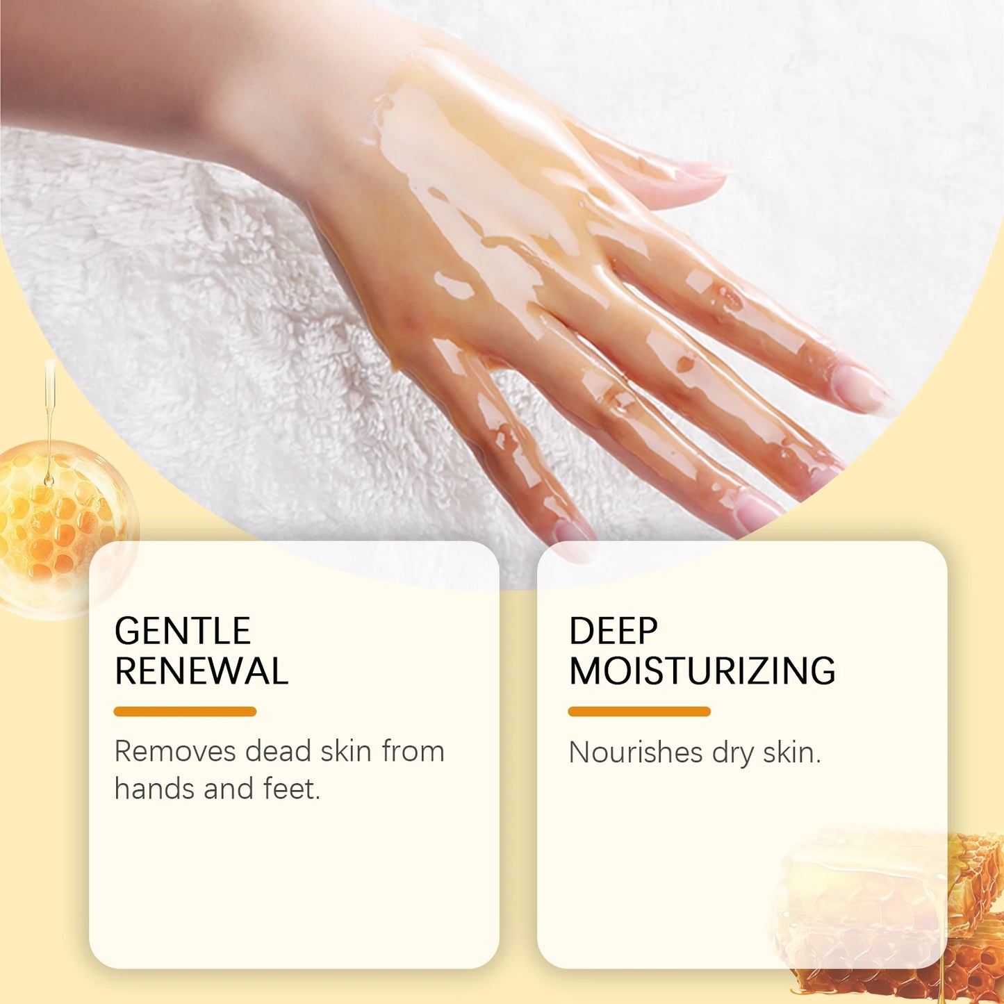 Exfoliating Hand & Foot Peel Mask – Honey & Milk Dead Skin Remover