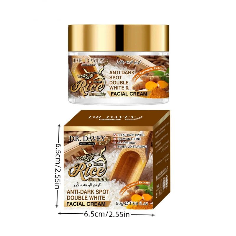 Rice CreamRice facial cream Moisturizing and Nourishing Facial Moisturizing Lotion Moisture Replenishment Four Seasons Men and W Peaceful Pleasures Health and Wellness