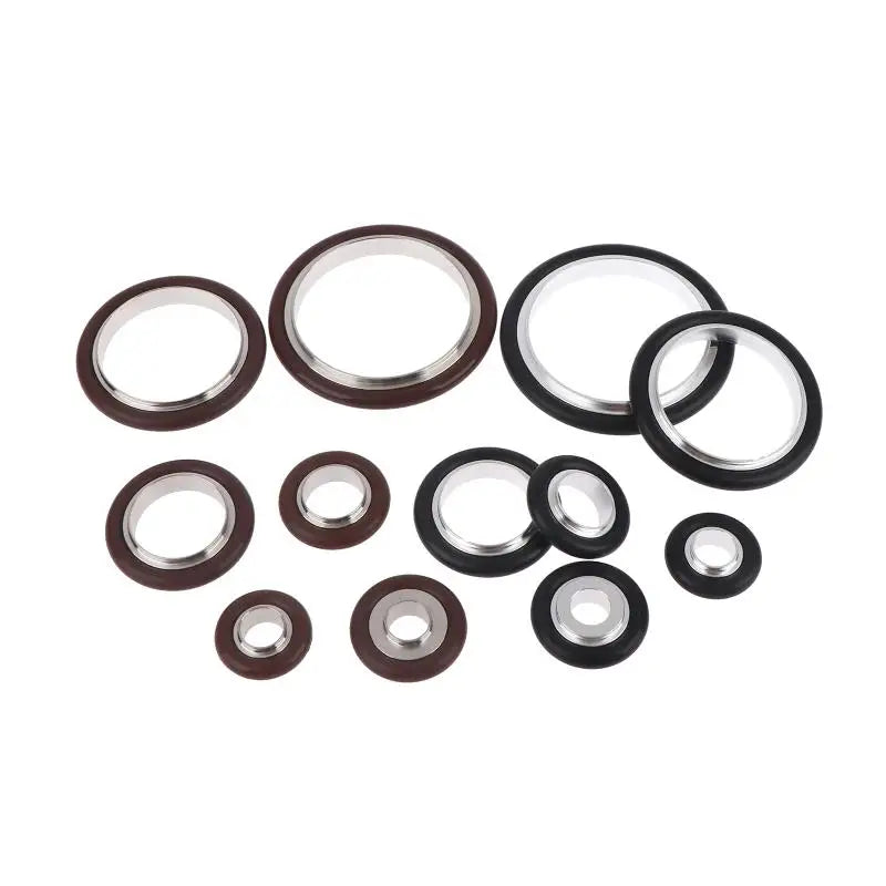 KF Vacuum Flange Clamp KF10–KF50 | NBR FKM O-Ring Seal