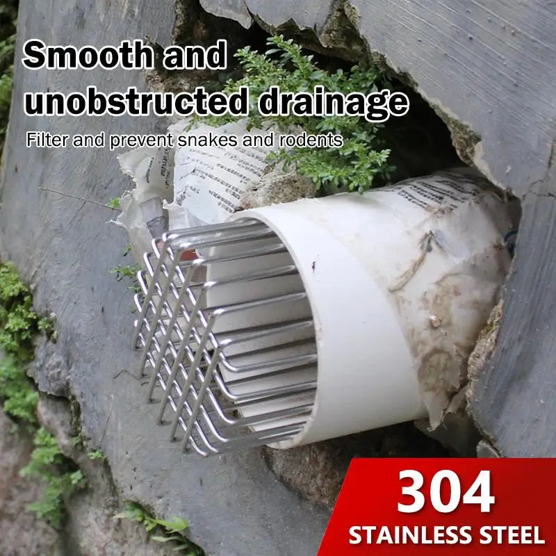 New Anti-Blocking Mesh Cover Garden Outdoor Round Rooftop Gutter Guard Stainless Steel Roof Floor Drain Balcony Drainage Ditch Peaceful Pleasures Health and Wellness