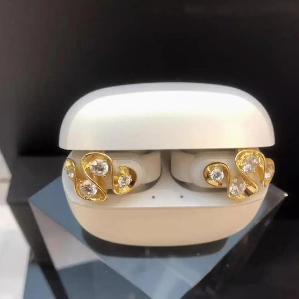 Rhinestone Clip-On Earphone Decoration | DIY Zirconia Earbud Charm