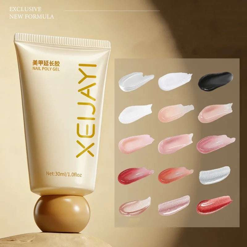 15 Colors UV Hard Builder Gel 30ml – Nail Extension Gel