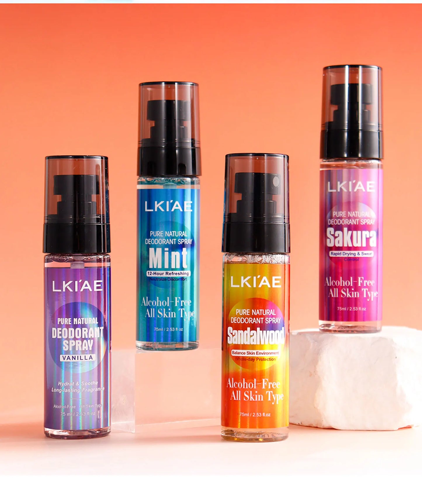 Natural Deodorant Spray | Jasmine & Sakura Body Mist 75ml