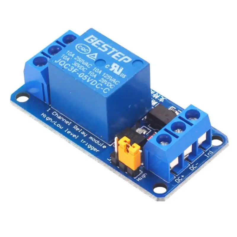 1-Channel Relay Module DC 3.3V–24V Optocoupler for Arduino
