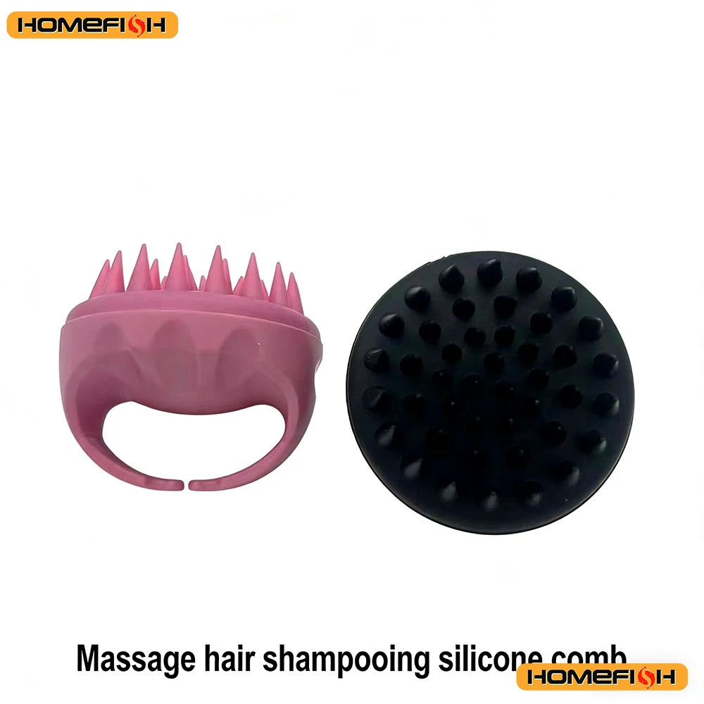 Cleansing Shampoo Brush Massager - Handle Design, Exfoliating Brush Head, Hair Root Cleaning Care Tool Peaceful Pleasures Health and Wellness