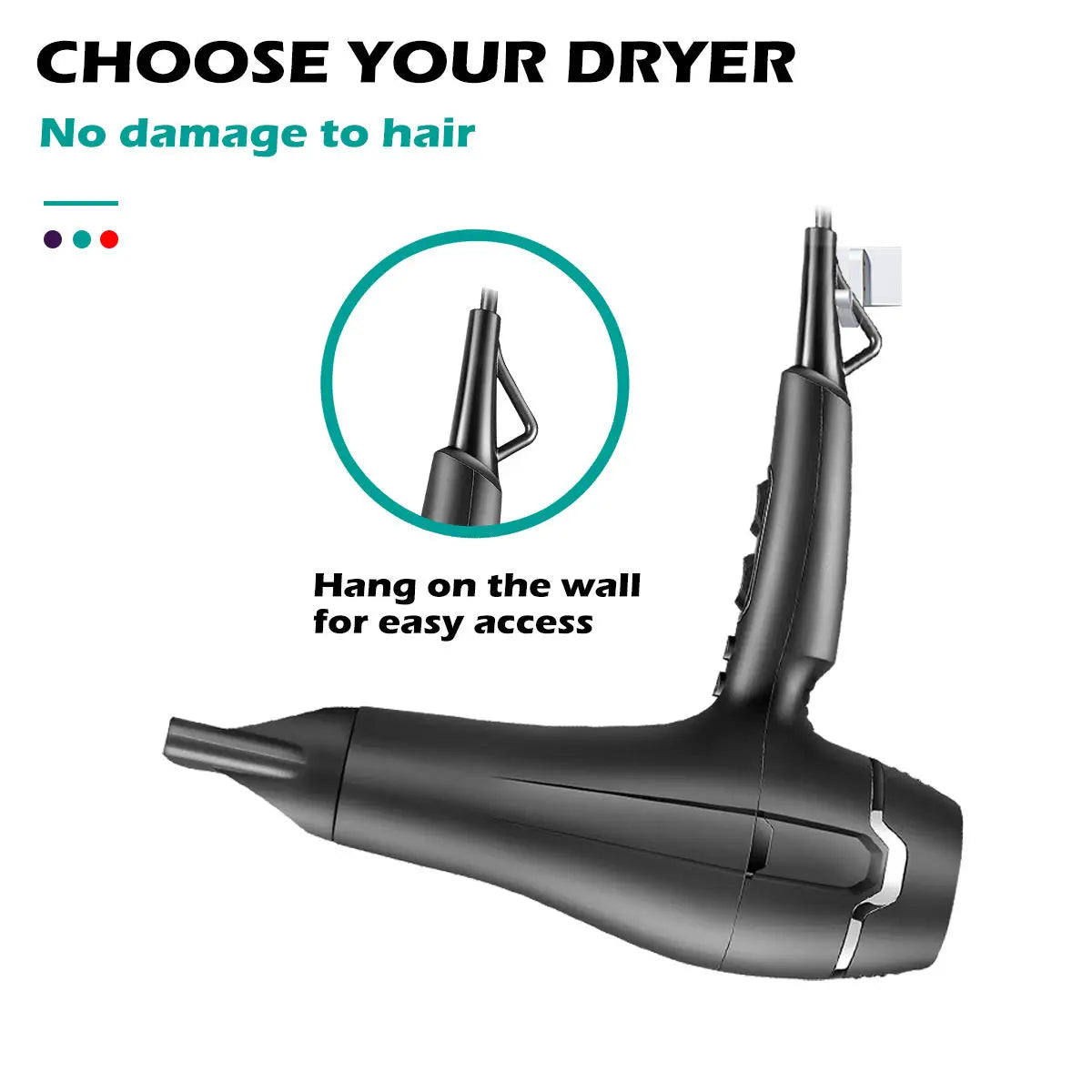 VGR V-450 Professional Hair Dryer with Diffuser & Concentrator