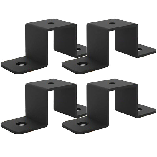 2 Square Pipe Clamp Corrosion-resistant Bracket Pipes Railings U Peaceful Pleasures Health and Wellness 4pcs 1in