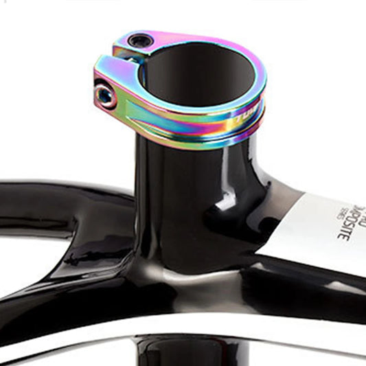Aluminum Alloy Road Bike Seat Clamp Bicycle Seatpost Collar Clamp Tube Clips Gift for Cycling Enthusiasts Peaceful Pleasures Health and Wellness