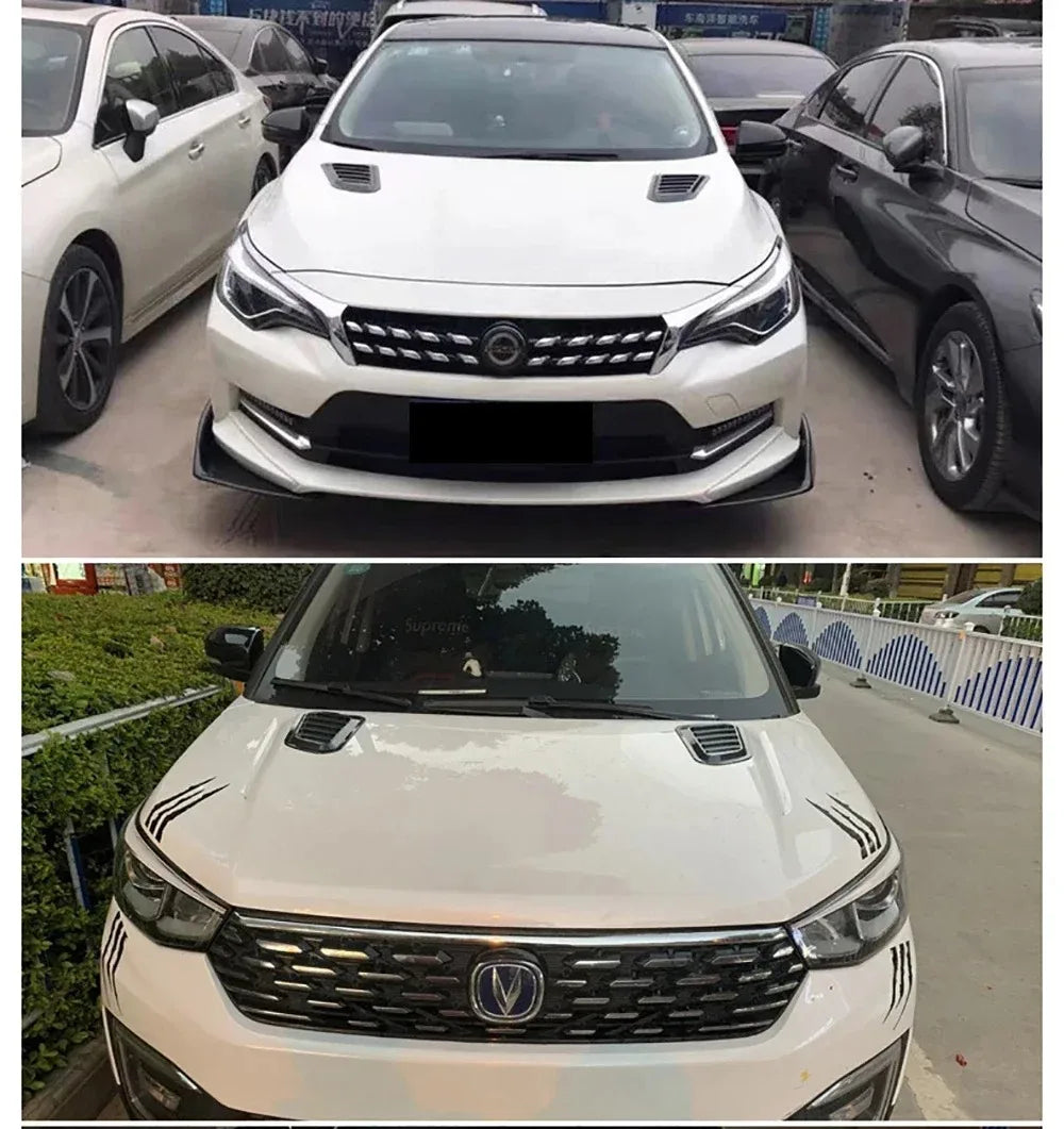 Universal Car Hood Vent Scoop Cover Sticker | ABS Bonnet Decor