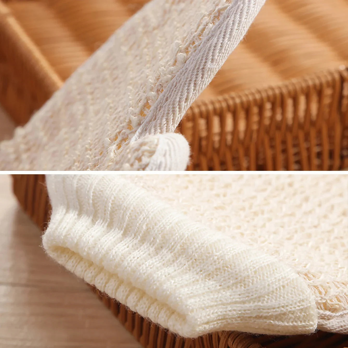 2-in-1 Cotton Linen Exfoliating Scrub Glove | Home Spa