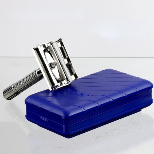 Men's Stainless Steel Safety Razor Holder Set – 3pcs Safety Razor Holder Peaceful Pleasures Health and Wellness