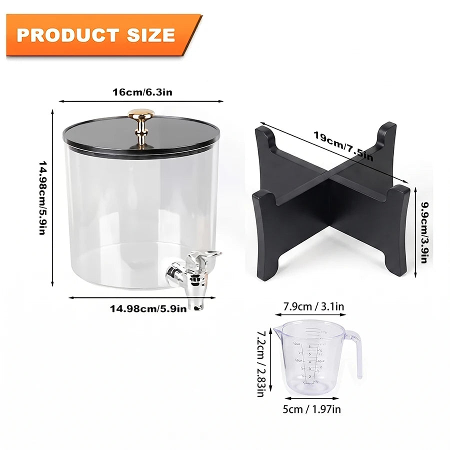 Large Laundry Detergent Dispenser Jar with Measuring Cup – Laundry Room Organizer