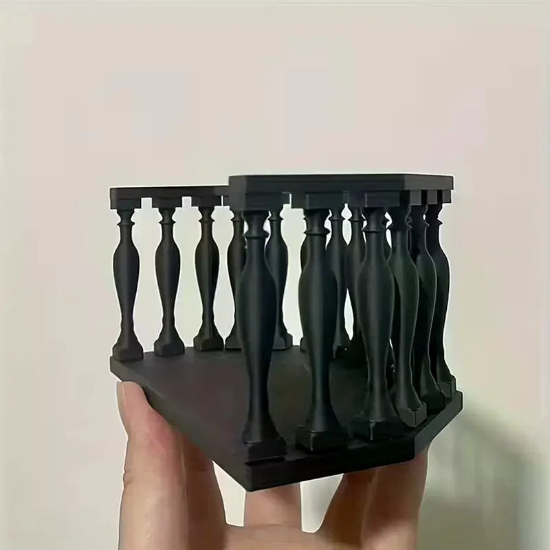 European Miniature Balcony with Railing | Dollhouse DIY Decor