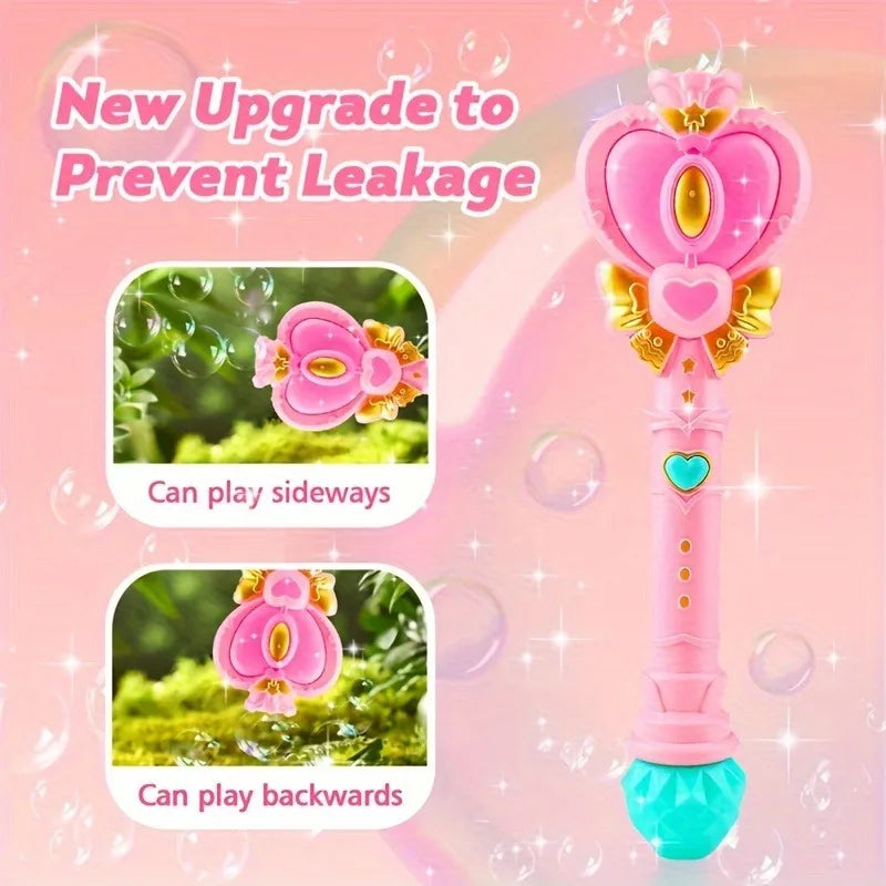 Magic Princess Fairy Wand Bubble Machine with Solution | SONGYI