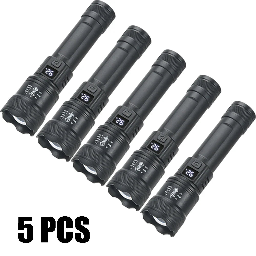 KDULIT P50 LED Tactical Flashlight 2000lm Zoomable IP67