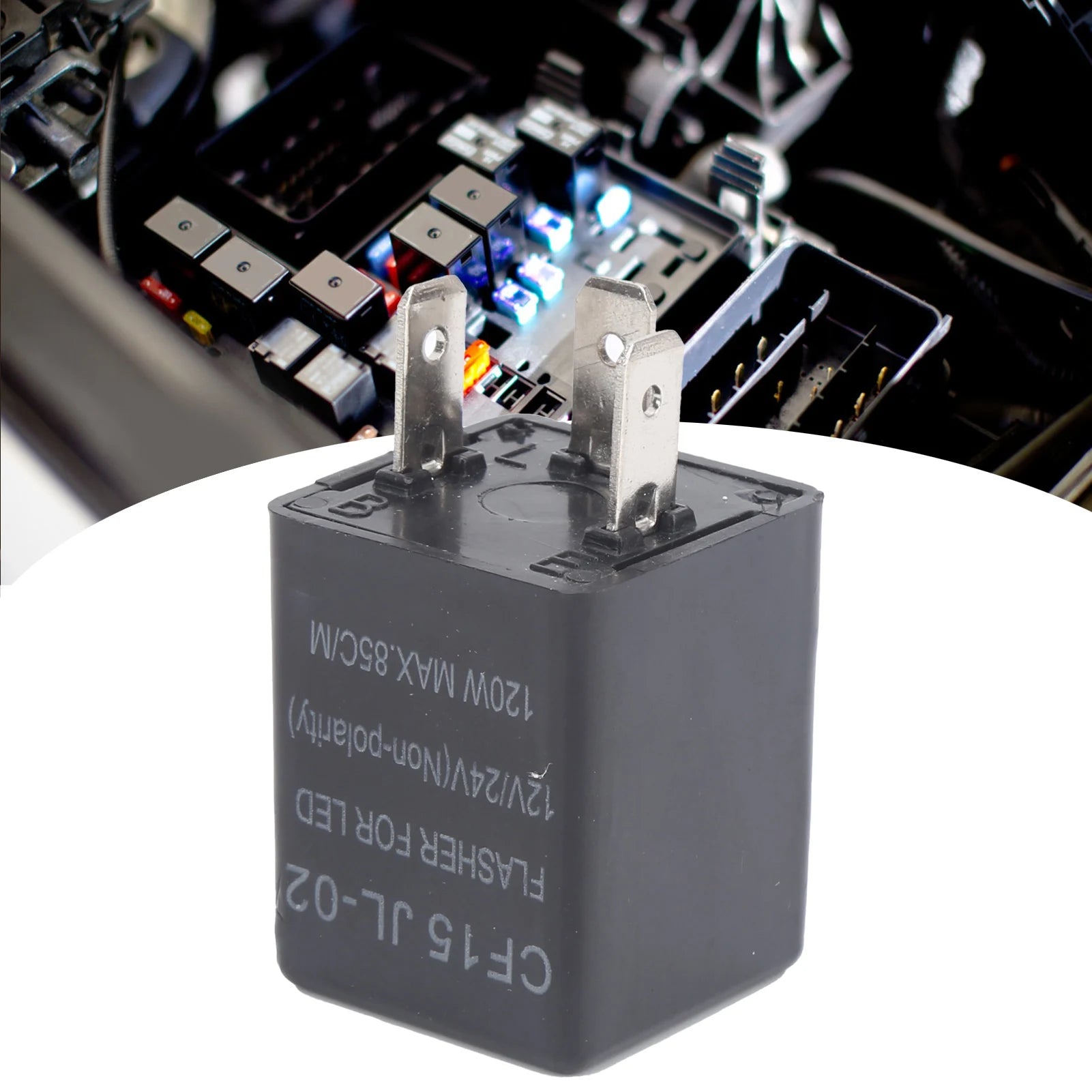 LED Flasher Non-Polarity 12V 24V ABS Normally Open Flash Relay CF15 JL-02 Non‑Polarity LED Flasher Peaceful Pleasures Health and Wellness