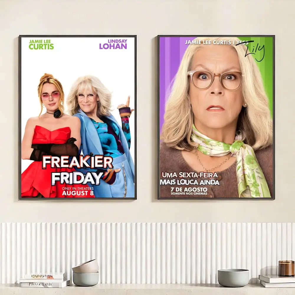 Movie F-Freaky Friday Poster HD Self Adhesive Waterproof Wall Art Ideal for Home Office Dorm Bedroom Great Gift Peaceful Pleasures Health and Wellness