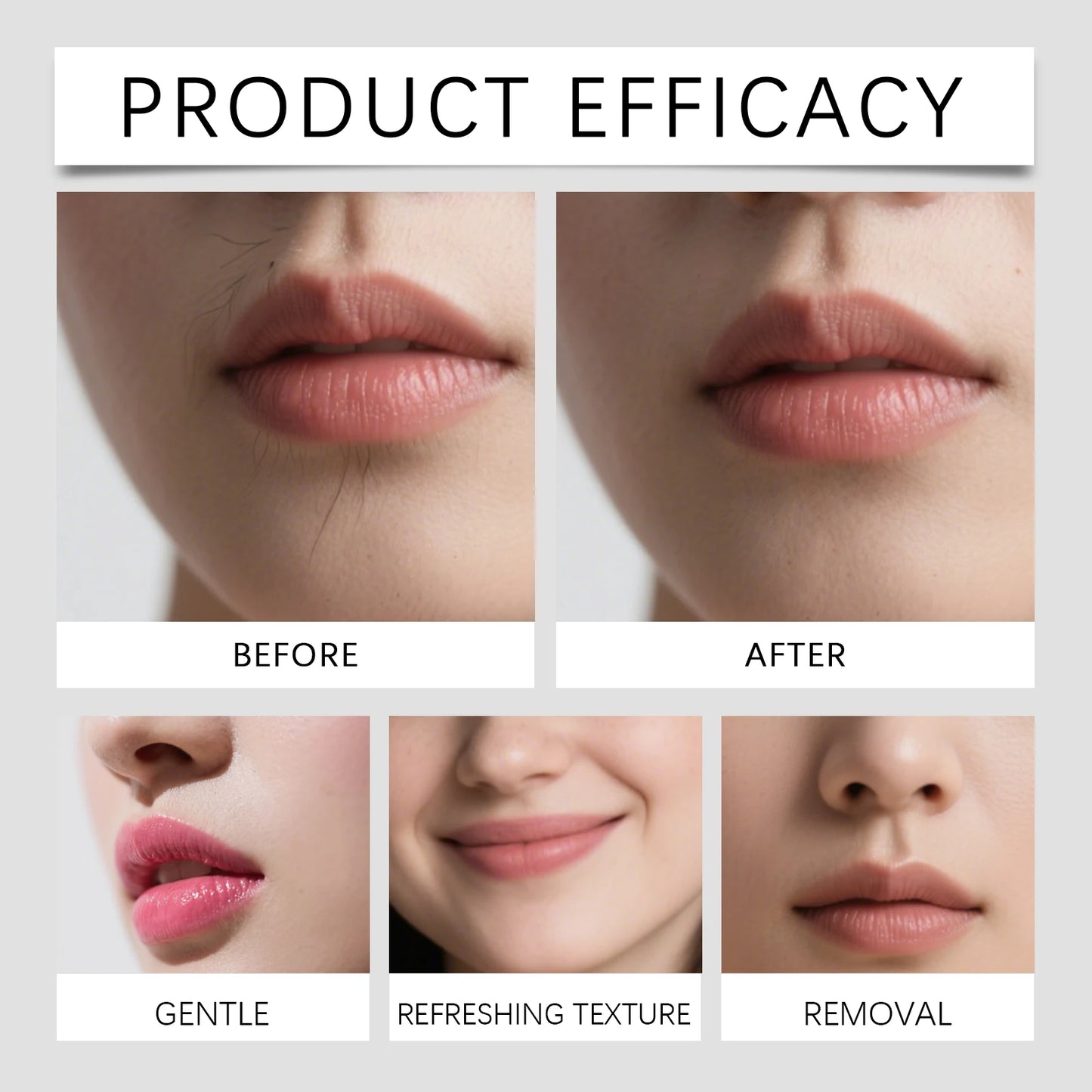 Eelhoe Facial Hair Removal Cream – Painless Gentle Depilatory
