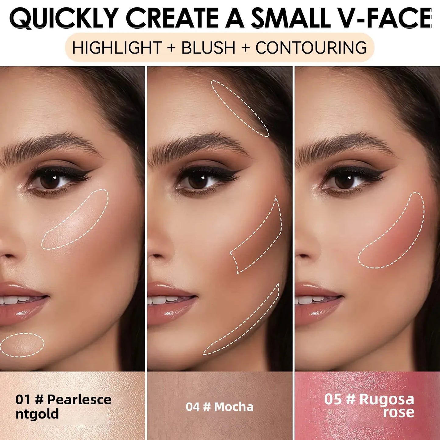 MLSMILE 3D Highlighter Blush & Contour Stick | Multifunctional