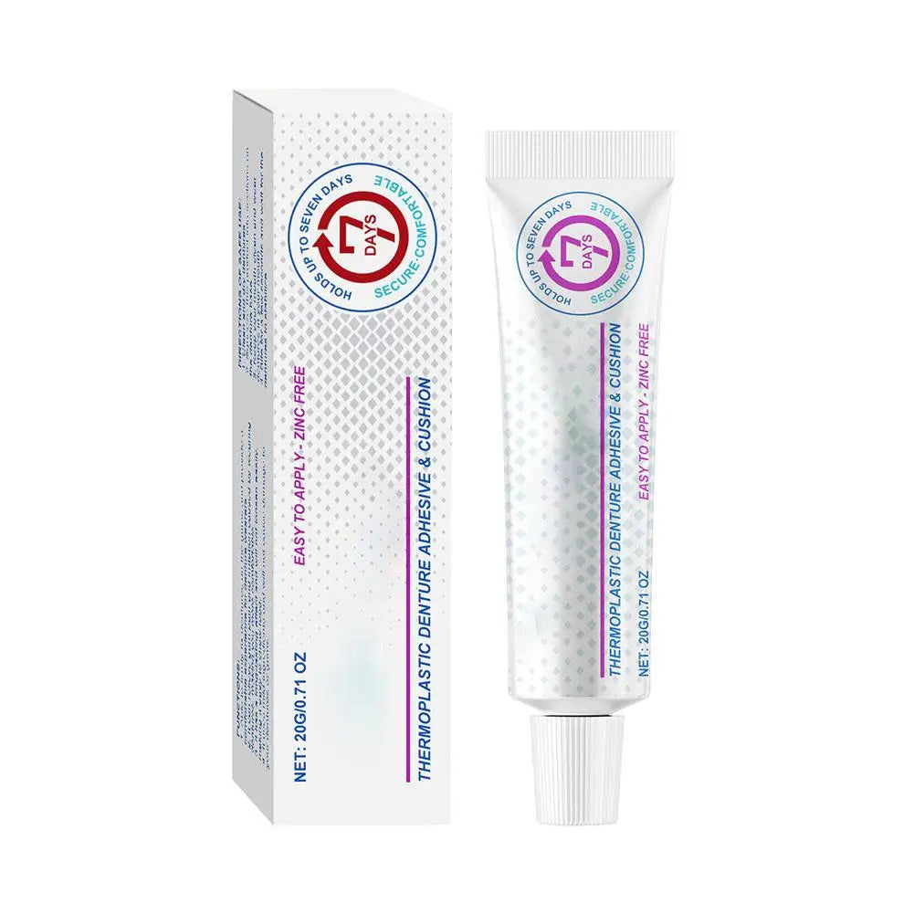 Reusable Thermoplastic Denture Adhesive Silicone Fix Gel 20g