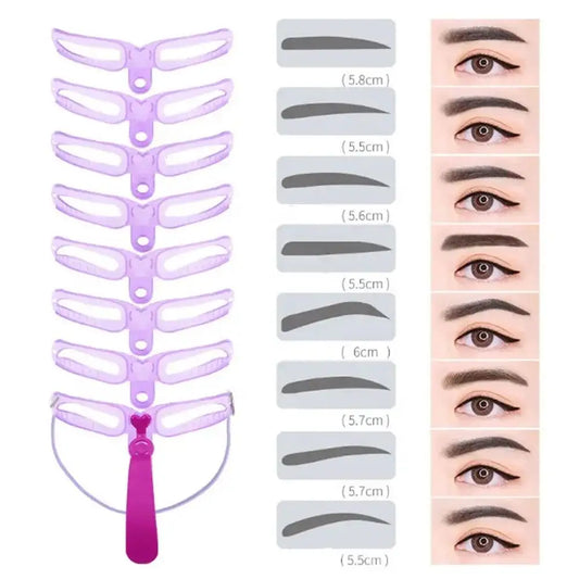 Reusable Eyebrow Shaping Templates Kit for Grooming Peaceful Pleasures Health and Wellness