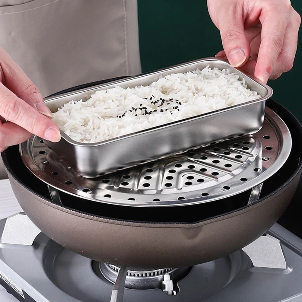 Stainless Steel Double Compartment Bento Lunch Box | 1200ml