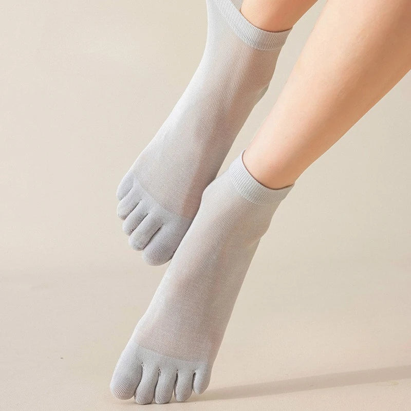 Unisex Toe Socks – Breathable Mesh Deodorant Sports Socks