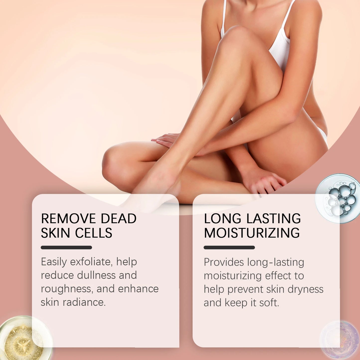 Honey Peach Body Scrub – Brightening Exfoliating Cleanser