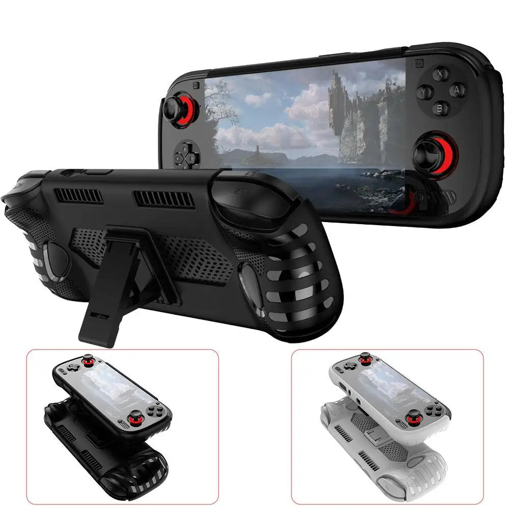 For Odin3 Handheld Console Protective Case TPU Stand Shockproof And Anti-Slip Protective Cover Gaming Console Accessories Peaceful Pleasures Health and Wellness
