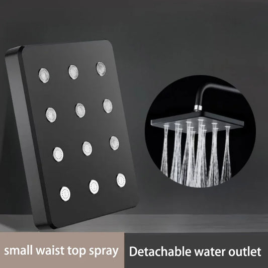 High-Pressure Square Rainfall Shower Head Set – Universal Fit Rainfall Shower Head Oasis Select