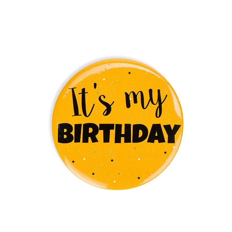 Birthday Button Pin Badge | 1st 16th 18th 21st 50th Party Gift