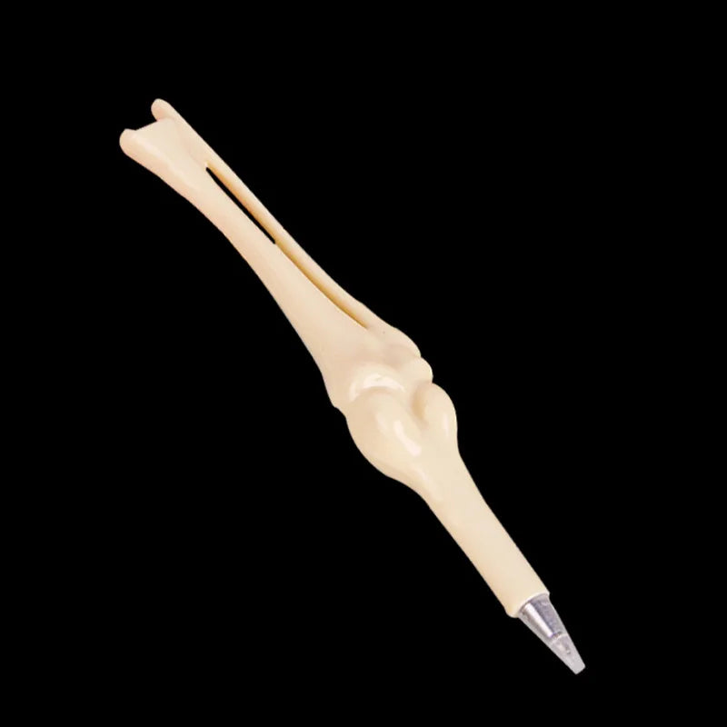 Funny Ballpoint Pen Blue Black Ink Creative Design Simulated Bone
