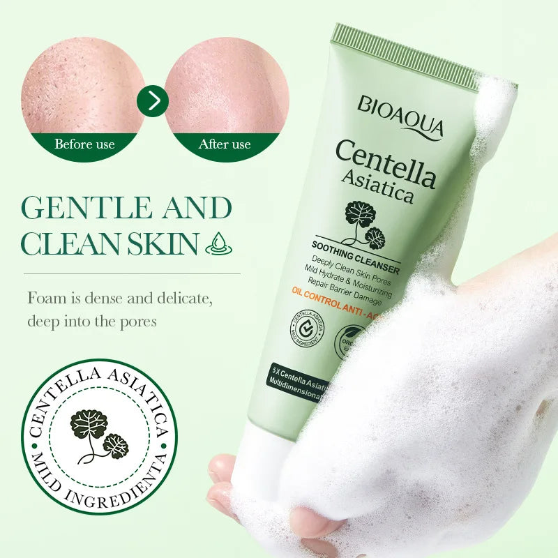 BIOAQUA Centella Asiatica Face Wash – Oil Control & Moisturizing